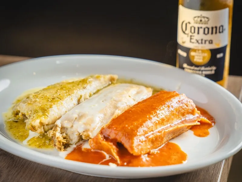 Trio of tamales at El Molcajete Springfield