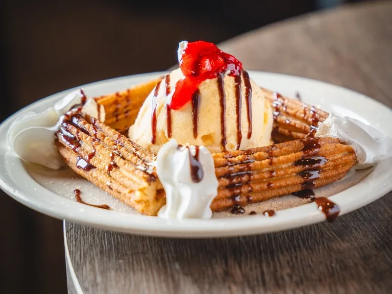 Churros at El Molcajete Springfield