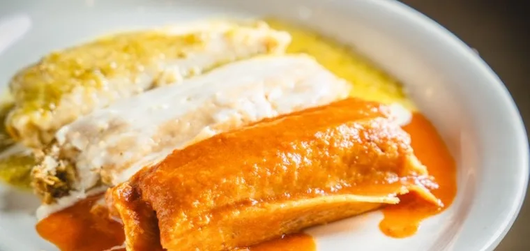 Trio of tamales at El Molcajete